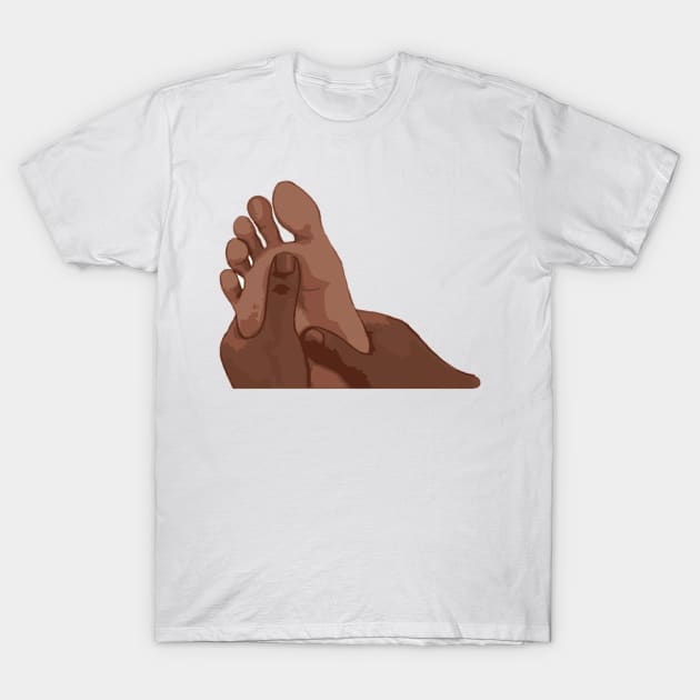 Foot rub T-Shirt by emiliapapaya